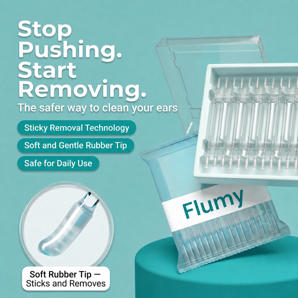 🔥Last Day 49% OFF -Sticky Ear Cleaner(24ps)