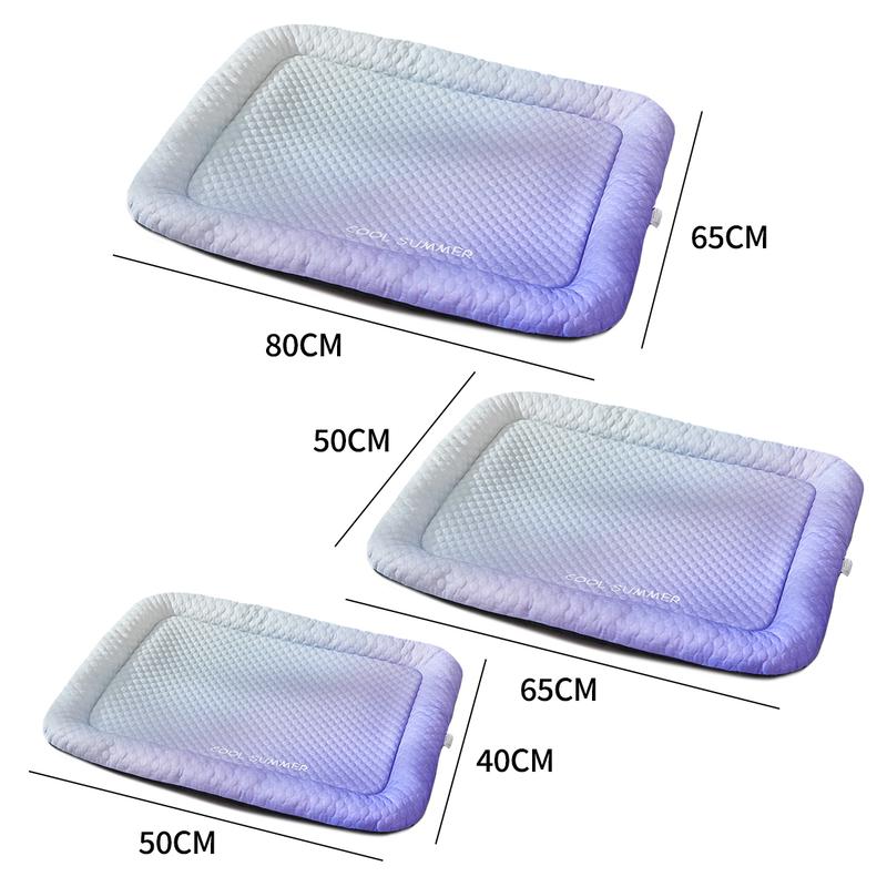 Pet Cooling Pad Mat for Dogs and Cats - Ice Silk Summer Cool Bed Blanket in Gradient Colours