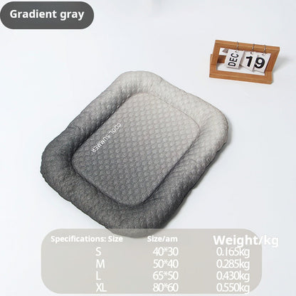 Pet Cooling Pad Mat for Dogs and Cats - Ice Silk Summer Cool Bed Blanket in Gradient Colours